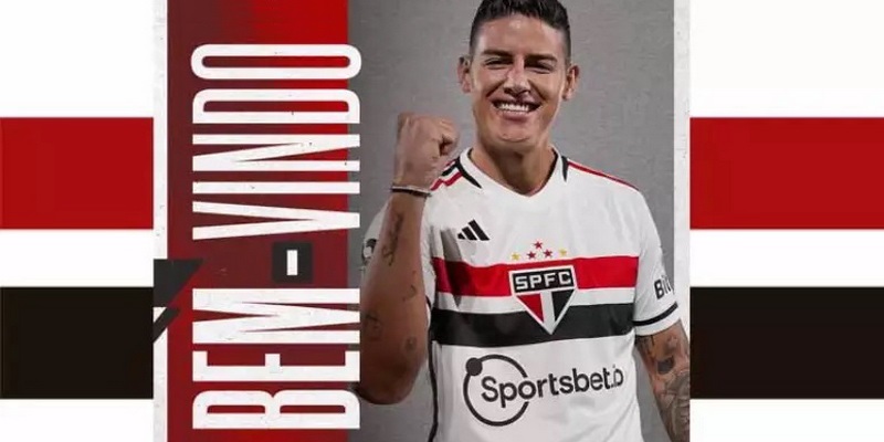 São Paulo contrata colombiano James Rodriguez